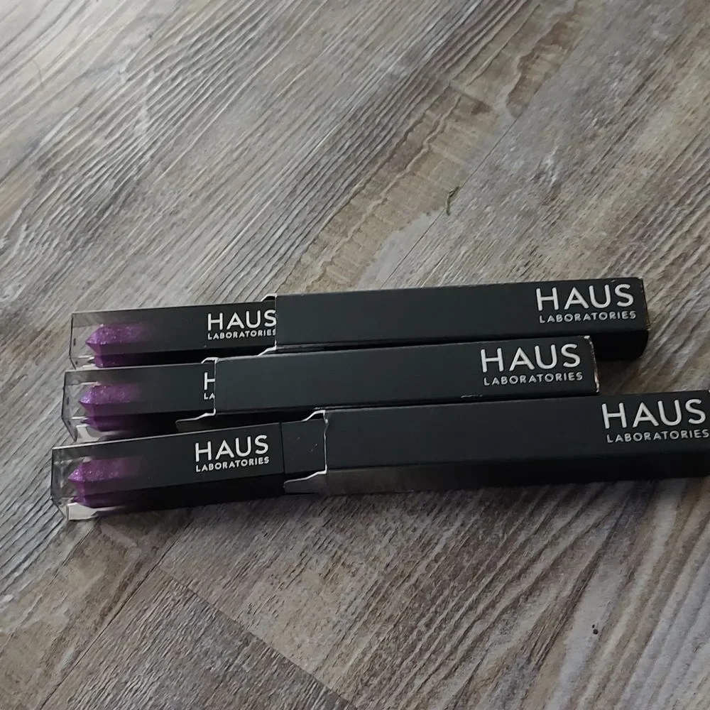HAUS LABORATORIES by Lady Gaga: LE RIOT LIP GLOSS, Violet Disco (Set of 3) New